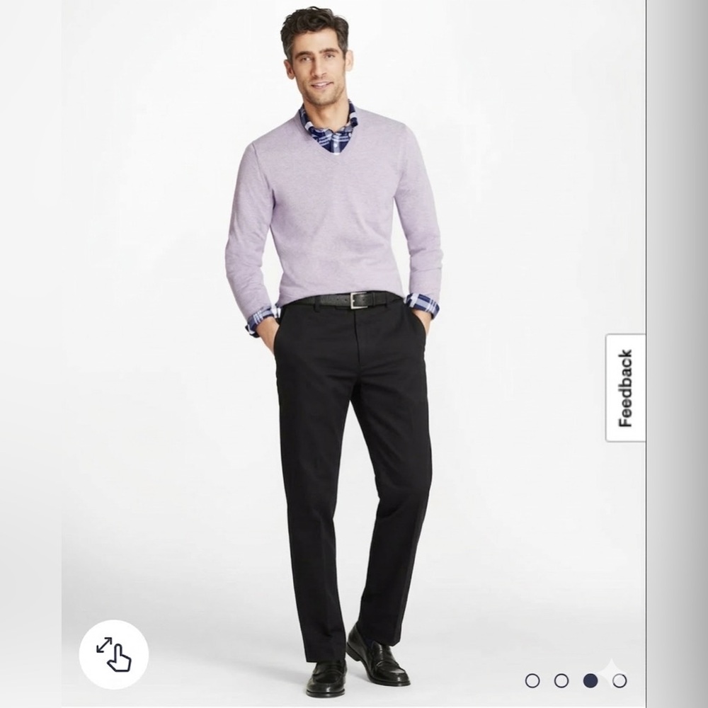 Brooks‎ Brothers Hudson Advantage Chino Hudson Black Casual Work Classic Neutral